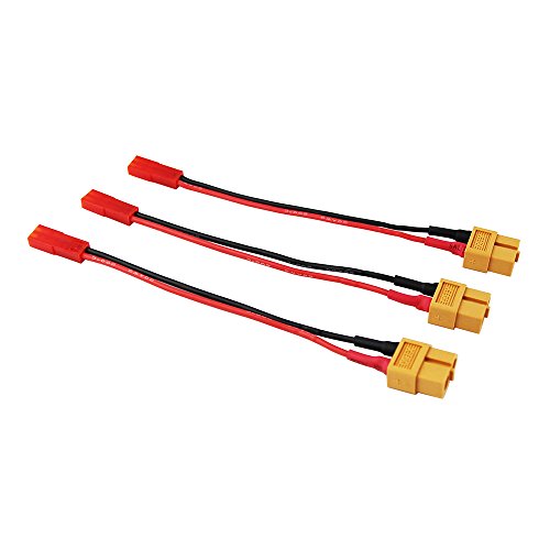 OliYin 3 stücke Weibliche XT-60 zu Weiblich JST Stecker Adapter Kabel LiPO XT60 3,93 inch 10 cm 20awg Draht(Packung von 3) von OliYin