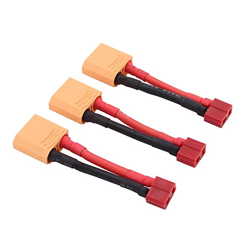 OliYin 3 stücke XT90 Stecker auf Deans T Stecker Buchse Konverter Adapter mit 12awg 1,96 inch OliYin 3 stücke XT90 Stecker auf Deans T Stecker Buchse Konverter Adapter mit 12awg 1,96 inch von OliYin