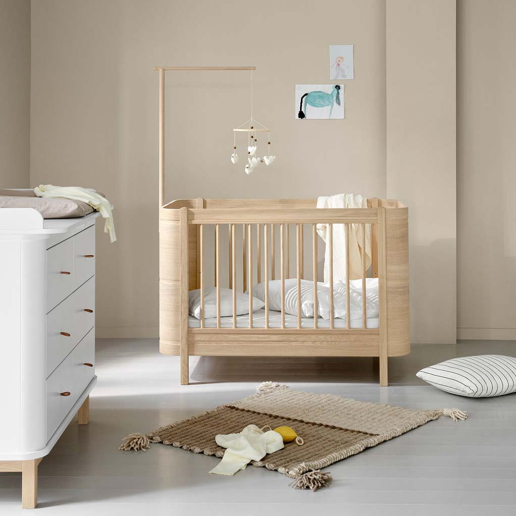 Oliver Furniture Kinderbett Wood Mini+ Weiß/Eiche von Oliver Furniture