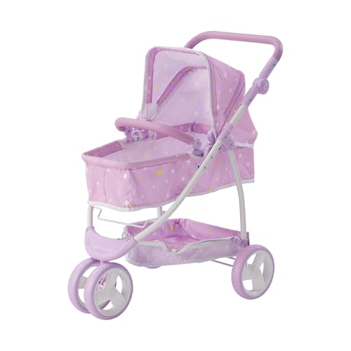 Olivia's Little World 2 in 1 Kinderwagen Puppenwagen Faltbar Lila OL-00010 von Olivia's Little World