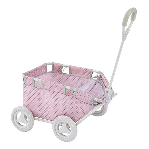 Olivia's Little World Punktmuster Puppen Mitziehen Wagen Spielzeugwagen OL-00007 von Olivia's Little World