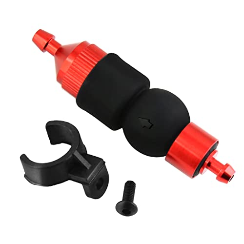 Olsixxuuk Kraftstofffilter Nitro Motorteile Kraftstofftank Ersatzteile für 1/8 1/10 RC Modellauto Redcat Himoto,Rot von Olsixxuuk