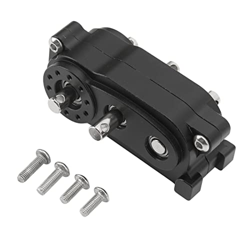 Omabeta 2 Geschwindigkeitsgetriebekoffer, CNC -bearbeitete Anodierte Legierung, RC -Teile für SCX10 -Kletterer, 313 Mm Radstandsrahmen mit, für 1/10 RC -Auto (Schwarz) von Omabeta