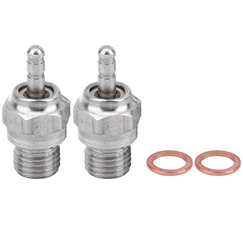 Omabeta 2PCS Hochwertiger Metall -RC -Zündungsstecker, Einzigartiges Design, 5% Bis 40% Methanol Heizöl -betriebenes Auto, Exquisite Handwerkskunst, Bequem zu Lagern und zu Tragen, RC von Omabeta