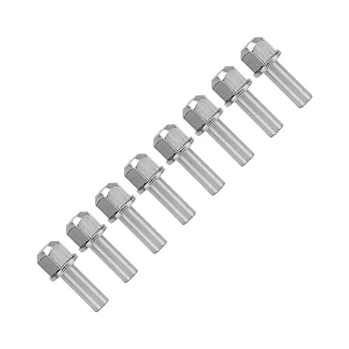 Omabeta 8 Stück Edelstahl Hochfester Hex RC Radnaben Verlängerung Adapter für Axial SCX10 mit D90, GEN8 (20 mm) von Omabeta