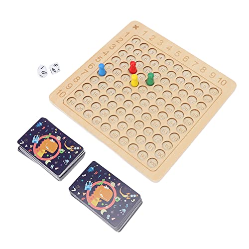 Omabeta Mathematik -Multiplikationsboard mit Kindern, Montessori Zählen Bildungsspielzeug Zum Lernen von Mathematik mit Holzmultiplikationstisch -Brettspiel, Holzmaterial Omabeta Mathematik -Multiplikationsboard mit Kindern, Montessori Zählen Bildungsspielzeug Zum Lernen von Mathematik mit Holzmultiplikationstisch -Brettspiel, Holzmaterial von Omabeta