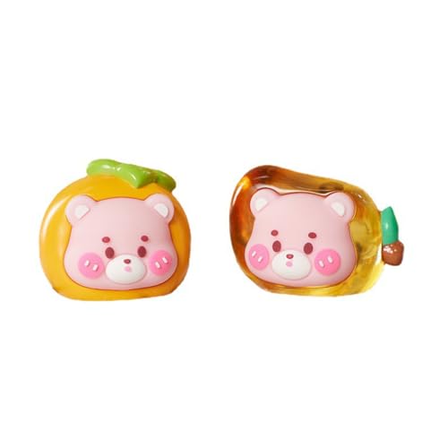 Omabeta Mini Fruchtfiguren Blindes Bag, Dekorative überraschende Niedliche Harz -Figur -Ornament für Geburtstage Ferien, Wohnkultur (2pcs) von Omabeta