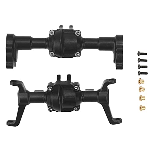 Omabeta RC Front- und Hinterachehäuser, Aluminiumlegierung CNC -Vorder- und Hinterachsengehäuse, Höhere und Breitere Achsen, die für FMS FCX24 1/24 RC -Auto Ausgelegt Sind (Schwarz) von Omabeta