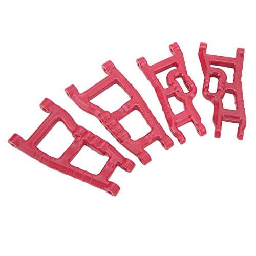 Omabeta RC Vordere Hinterradaufhängung Arm Kit, Upgrade -Teile für Rustler Stampede Slash 1/10 RC -Auto, Geringes Gewicht (Rot) von Omabeta