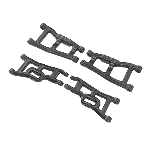 Omabeta RC Vordere Hinterradaufhängung Arm Kit, Upgrade -Teile für Rustler Stampede Slash 1/10 RC -Auto, Geringes Gewicht (Schwarz) von Omabeta