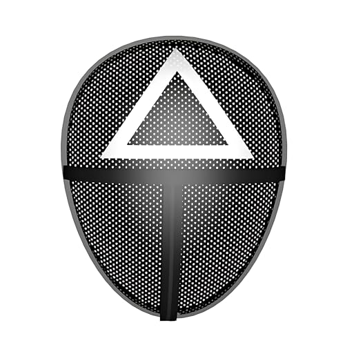 Triangle Game Mask, Costume Masked Man Game 2021, Halloween Party Face Mask Circle/Round Mask Party Cosplay Mask Horror Fun TV Show Character Triangle Game Mask, Costume Masked Man Game 2021, Halloween Party Face Mask Circle/Round Mask Party Cosplay Mask Horror Fun TV Show Character von Omana