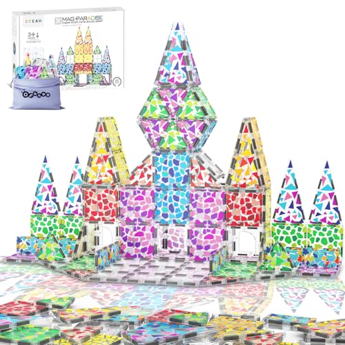 Magnetische Fliesen, magnetische Bausteine, 40-teiliges Bausteine-Set, Magnetfliese für Kinder, Montessori-Spielzeug für Jungen und Mädchen, Kinderspielzeug, Klassenzimmer, sensorisches Spielzeug für Magnetische Fliesen, magnetische Bausteine, 40-teiliges Bausteine-Set, Magnetfliese für Kinder, Montessori-Spielzeug für Jungen und Mädchen, Kinderspielzeug, Klassenzimmer, sensorisches Spielzeug für von Omanao