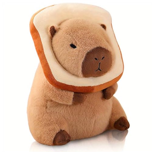 Omnikryp Capybara Kuscheltier, 23 cm Weich Capybara Plüschtier, Niedliche Wasserschwein Kuscheltier mit Toast, Geburtstagsgeschenk für Mädchen Jungen Kinder Home Deko Kindergeburtstagsgeschenk Omnikryp Capybara Kuscheltier, 23 cm Weich Capybara Plüschtier, Niedliche Wasserschwein Kuscheltier mit Toast, Geburtstagsgeschenk für Mädchen Jungen Kinder Home Deko Kindergeburtstagsgeschenk von Omnikryp