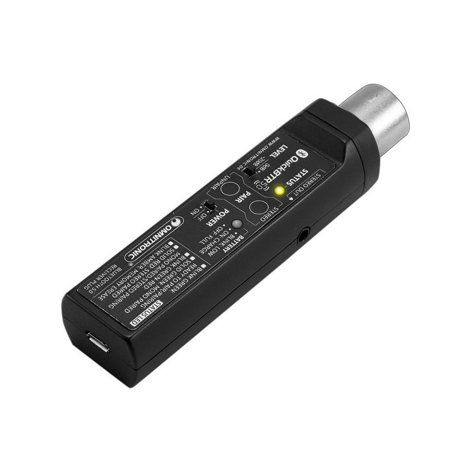 Omnitronic QuickBTR-5.0 XLR Aptx Bluetooth 5.0 Receiver von Omnitronic