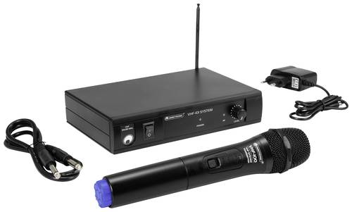 Omnitronic VHF-101 Hand Sprach-Mikrofon Übertragungsart (Details):Funk XLR, Audio, stereo (6.3mm Kl von Omnitronic