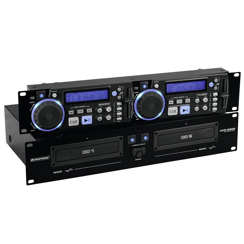 Omnitronic XCP-2800 Dual-CD-Player CD-Player von Omnitronic