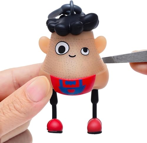 Mr Plucky Toy, 2024 Bestes Haar Zupfen Zappeln Spielzeug, Lustiges Haut Zupfen Spielzeug mit Pinzette, Fidget Sensory Toy, Stress Relief Spielzeug für Sensorik, Schlüsselanhänger Spielzeug, Neuheit Mr Plucky Toy, 2024 Bestes Haar Zupfen Zappeln Spielzeug, Lustiges Haut Zupfen Spielzeug mit Pinzette, Fidget Sensory Toy, Stress Relief Spielzeug für Sensorik, Schlüsselanhänger Spielzeug, Neuheit von Omuotaut