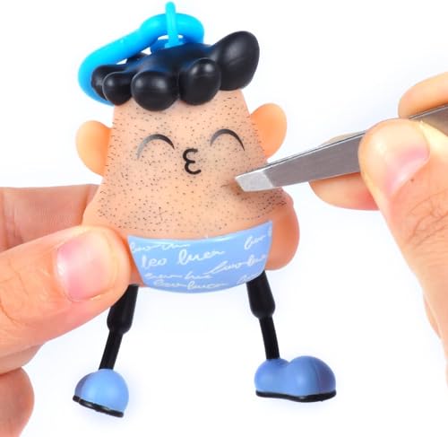 Mr Plucky Toy, 2024 Bestes Haar Zupfen Zappeln Spielzeug, Lustiges Haut Zupfen Spielzeug mit Pinzette, Fidget Sensory Toy, Stress Relief Spielzeug für Sensorik, Schlüsselanhänger Spielzeug, Neuheit Mr Plucky Toy, 2024 Bestes Haar Zupfen Zappeln Spielzeug, Lustiges Haut Zupfen Spielzeug mit Pinzette, Fidget Sensory Toy, Stress Relief Spielzeug für Sensorik, Schlüsselanhänger Spielzeug, Neuheit von Omuotaut