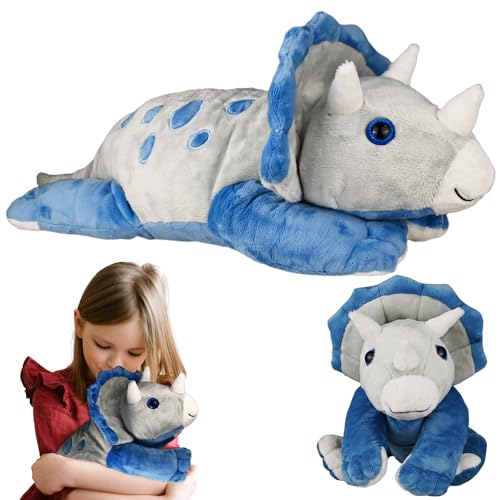 Gewichtstiere Dinosaurier Kuscheltier 60 cm/2 kg, Triceratops Dino Plüschtier, Sensorik Autismus Spielzeug Kinder, Weighted Stuffed Animals, Dino Gewichtskuscheltiere, Geschenke Kinder Mädchen Junge Gewichtstiere Dinosaurier Kuscheltier 60 cm/2 kg, Triceratops Dino Plüschtier, Sensorik Autismus Spielzeug Kinder, Weighted Stuffed Animals, Dino Gewichtskuscheltiere, Geschenke Kinder Mädchen Junge von Omuyasi