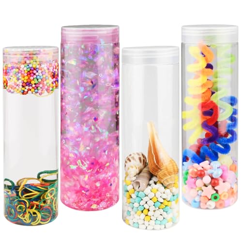 Omuyasi Sensorik Flasche Selber für Baby Kinder, 4 Sätze DIY Sensory Bottles 550ml mit Füllern, Sensorik Spielzeug Kleinkinder 1 2 3 Jahre, Montessori Motorikspielzeug Activity Spiel Omuyasi Sensorik Flasche Selber für Baby Kinder, 4 Sätze DIY Sensory Bottles 550ml mit Füllern, Sensorik Spielzeug Kleinkinder 1 2 3 Jahre, Montessori Motorikspielzeug Activity Spiel von Omuyasi