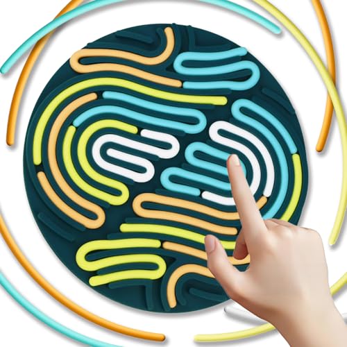 Silikon Sensorikspielbrett Kinder, Sensory Busy Activity Board, Montessori Autismus Sensorik Spielzeug, Anti Stress Fidget Spielzeug Autofahrt, Geschenke für Kinder Mädchen Jungen (Grün) von Omuyasi