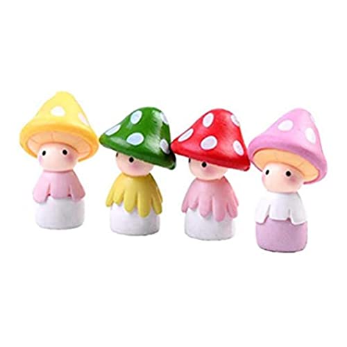 OnIUeZky Micro Landscape Pilz Miniaturpuppenhaus Statue Pilz Fairy Doll Figuren 4PCS OnIUeZky Micro Landscape Pilz Miniaturpuppenhaus Statue Pilz Fairy Doll Figuren 4PCS von OnIUeZky