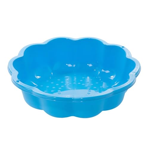 Ondis24 Wassermuschel Sandmuschel Sandkasten 2-teilig aus Kunststoff Muschel mit Deckel (Blau, 76cm, 1-teilig) von Ondis24
