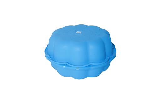 Ondis24 Wassermuschel Sandmuschel Sandkasten aus Kunststoff Blumendesign (blau, 2 teilig) von Ondis24