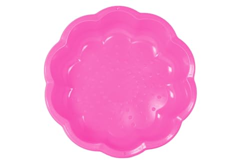 Ondis24 Wassermuschel Sandmuschel Sandkasten aus Kunststoff Blumendesign (pink, 1 teilig) von Ondis24