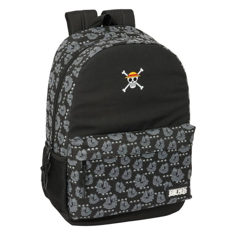 Schulrucksack One Piece Pirates Schwarz 30 x 46 x 14 cm von One Piece