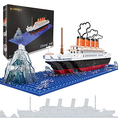 RMS Titanic Modellbaustein Set 548 Stück 100% kompatibles DIY Lernspielzeug 3D Puzzle Geschenk für Erwachsene und Kinder von OneNext