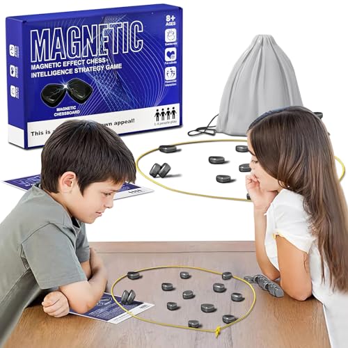 OneNine Magnetic Schachspiel, Magnetic Spiel, Schachbrett Magnetisch - Schach Magnetisch, Magnetic Schach, Puzzle Checkers Spiel, Tragbares Schachbrett-Party Für Familientreffen von OneNine