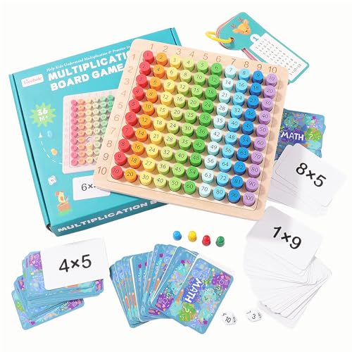 OneNine Montessori Multiplikationsbrett, Multiplikationstafel Holz, Einmaleins Brett, Multiplikationstabelle Kinder, 1x1 Lernen Spiel für Mathematische Manipulationen Kinderzählspielzeug OneNine Montessori Multiplikationsbrett, Multiplikationstafel Holz, Einmaleins Brett, Multiplikationstabelle Kinder, 1x1 Lernen Spiel für Mathematische Manipulationen Kinderzählspielzeug von OneNine