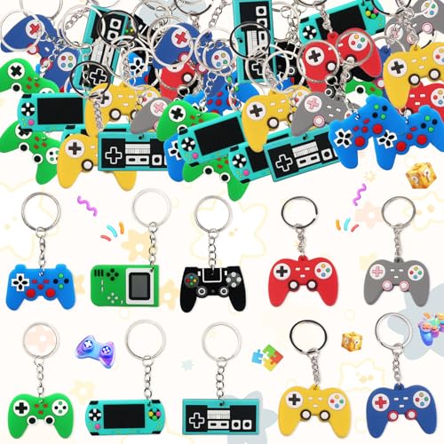Oneroomone 32 Stück Spiel Schlüsselanhänger, Schlüsselanhänger Kinder, Kindergeburtstag Gastgeschenke, Für Videospiel-Motto-Partyzubehör, Goodie-Bag-Füller, Partygeschenke Oneroomone 32 Stück Spiel Schlüsselanhänger, Schlüsselanhänger Kinder, Kindergeburtstag Gastgeschenke, Für Videospiel-Motto-Partyzubehör, Goodie-Bag-Füller, Partygeschenke von Oneroomone