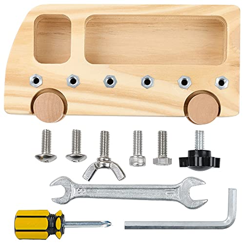AKADA Montessori Holz Schraubbrett Kindergarten Lehrhilfen pädagogisches Spielzeug Klassenzimmer Holzspielzeug für ab 3+ Jahre Kinder AKADA Montessori Holz Schraubbrett Kindergarten Lehrhilfen pädagogisches Spielzeug Klassenzimmer Holzspielzeug für ab 3+ Jahre Kinder von Onetobye