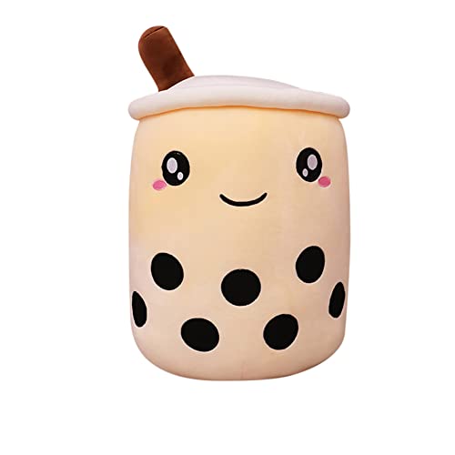 Herbests Tea Plüschtier,35CM Boba Kuscheltier Milchtee Teetasse Gefüllte Plüsch Spielzeug Obst PlüschKissen Weiches Schlafkissen Geburtstagsgeschenk Kinder Erwachsene,lächeln Kaffee,HER00123834 von Onetobye