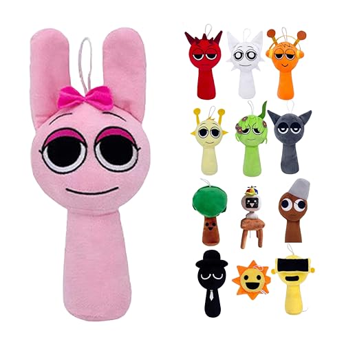 Onetraum Sprunki Incredibox Kuscheltier Plüschspielzeug Stofftiere: Kuschelig, Robust & Umweltfreundlich für Kinder und Spielefans (Pinki) von Onetraum
