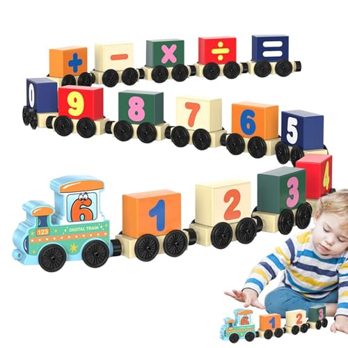 Onkujlpst Buchstaben-Zug-Spielzeug, magnetisches Alphabet-Zug-Set, 16-teiliges Alphabet-Magnetzugspielzeug, Lernspielzeug für Kinder im Kindergarten, süßes Lernspielzeug für Jungen und Mädchen von Onkujlpst