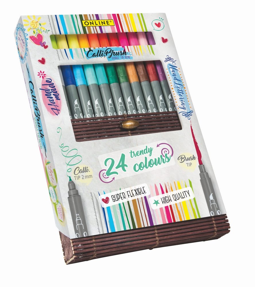 Online Calli.Brush Double Tip Pens 24er Set Online Calli.Brush Double Tip Pens 24er Set von Online