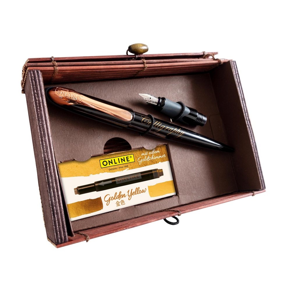 Online Kalligrafie-Set Air Best Writer Black Rose inkl. Tintenpatronen in Bamboo-Geschenkbox Online Kalligrafie-Set Air Best Writer Black Rose inkl. Tintenpatronen in Bamboo-Geschenkbox von Online