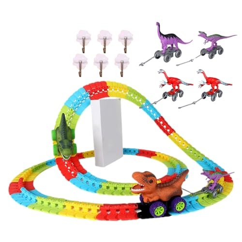 Dinosaurier-Track-Spielzeug, Kreatives Dinosaurier-Rennstrecken-Spielzeugset für Kinder, Dinosaurier-Spielzeug, Rennauto-Strecke, Dinosaurier-Rennstrecke, Spielzeug für Kinder, Kleinkinder, Kinder von Onlynery