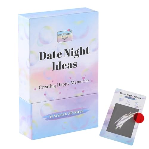 40 Stück Date-Nacht-Ideen Rubbelkartenspiele für Paare, Date-Nacht-Ideen für Paar-Spiele, einzigartige Paar-Geschenkideen für ihn, sie, Valentinstagsgeschenke, Freund, Freundin, Ehemann, Ehefrau, 40 Stück Date-Nacht-Ideen Rubbelkartenspiele für Paare, Date-Nacht-Ideen für Paar-Spiele, einzigartige Paar-Geschenkideen für ihn, sie, Valentinstagsgeschenke, Freund, Freundin, Ehemann, Ehefrau, von Onperpoe
