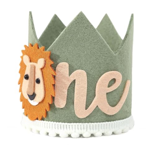 Baby First Birthday Crown First Birthday Decorations Boy Wild One Hat 1st Birthday Hat Boy Lion Party Decorations Baby Boy Photo Props 1st Birthday Decorations for Boys Baby First Birthday Crown First Birthday Decorations Boy Wild One Hat 1st Birthday Hat Boy Lion Party Decorations Baby Boy Photo Props 1st Birthday Decorations for Boys von Onperpoe
