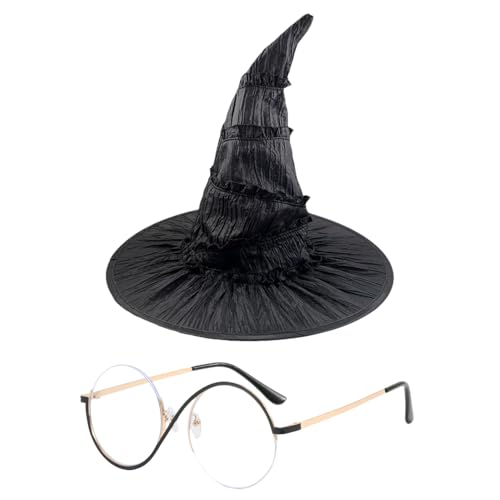 Elphaba Kostüm Hexenhut Elphaba Brille Hexe Wicked Kostüme Zubehör Zauberer Hut Halloween Party Karneval Cosplay Outfits Requisiten Verkleidung Elphaba Kostüm Hexenhut Elphaba Brille Hexe Wicked Kostüme Zubehör Zauberer Hut Halloween Party Karneval Cosplay Outfits Requisiten Verkleidung von Onperpoe