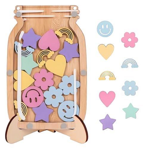 Onperpoe Belohnungsglas Klassenzimmer Belohnungsglas für Kinder Belohnungsglas Schule Reward Jar Personalisiertes Herz-Smiley-Belohnungsglas zur Förderung von Kindern in der Schule oder zu Hause Onperpoe Belohnungsglas Klassenzimmer Belohnungsglas für Kinder Belohnungsglas Schule Reward Jar Personalisiertes Herz-Smiley-Belohnungsglas zur Förderung von Kindern in der Schule oder zu Hause von Onperpoe