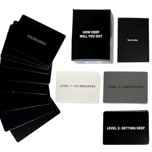 Onperpoe How Deep Will You Go? Card Game Tiefgründige Gespräche Kartenspiel Deep Connection Conversations with Friends Fun Family Party Kartenspiel Spieleabend Question Card Games Für Erwachsene Onperpoe How Deep Will You Go? Card Game Tiefgründige Gespräche Kartenspiel Deep Connection Conversations with Friends Fun Family Party Kartenspiel Spieleabend Question Card Games Für Erwachsene von Onperpoe