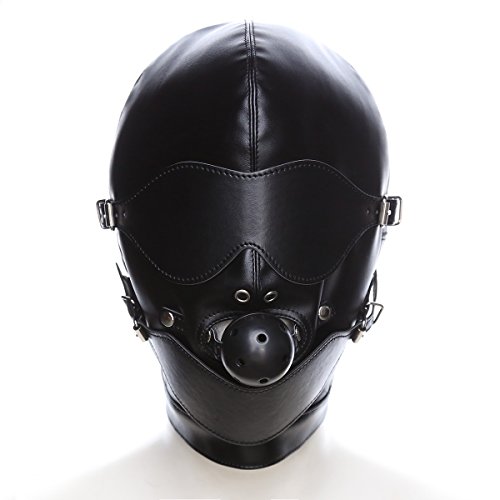 OnundOn Halloween Leder Maske Kopfmaske Abnehmbare Augenmaske und Mundschutz Kostüm Party Hood Karneval Maske OnundOn Halloween Leder Maske Kopfmaske Abnehmbare Augenmaske und Mundschutz Kostüm Party Hood Karneval Maske von OnundOn