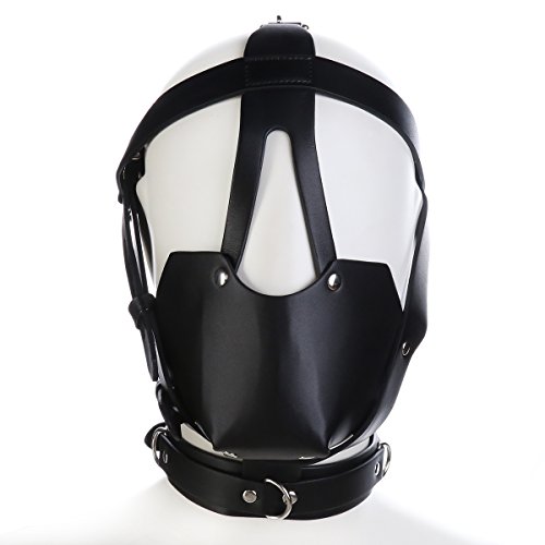 OnundOn Halloween Leder Maske mit Ball Kopfmaske Kostüm Party Hood Karneval Maske OnundOn Halloween Leder Maske mit Ball Kopfmaske Kostüm Party Hood Karneval Maske von OnundOn