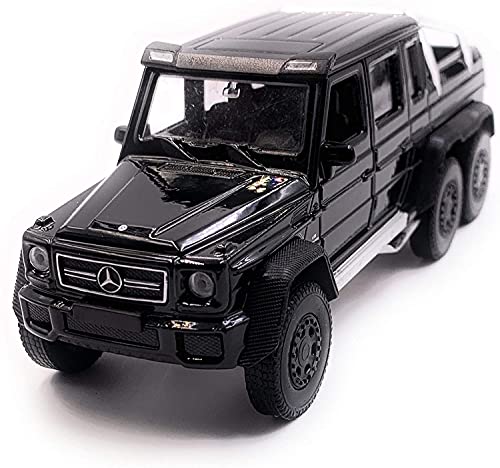 Onwomania G63 6x6 AMG Schwarz Modellauto mit Wunschkennzeichen Auto Maßstab 1:34 (lizensiert) von Onwomania