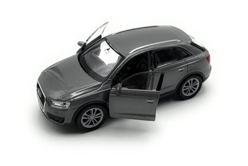 Onwomania Modellauto kompatibel mit Q3 SUV 1:34-39 Grau Auto Miniatur Fahrzeug von Onwomania